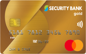Security Bank Mastercard Gold