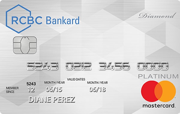 RCBC Bankard Diamond Card Platinum Mastercard