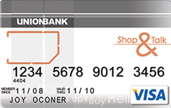 UnionBank Shop & Talk Visa Card