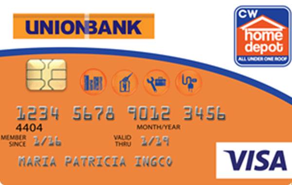 UnionBank Home Depot Visa Card